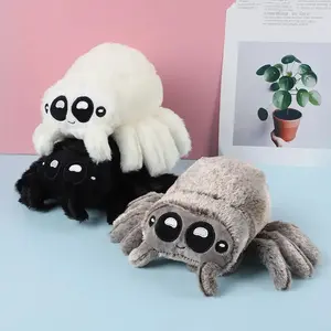 Happy Plush Spider Toy, Fun Festive Halloween Costume Accessory, Game Decoration, Perfect for Halloween Party Supplies & Playtime, Soft Stuffed Animals, Cuddly Stuffed Animal
