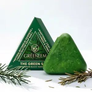Organic Gentle Herbal Shampoo Bar, Haircare Cleanser for Refreshing Scalp Cleansing, Nourishing Smooth Silky Non-Sticky Hair