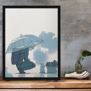 (No Frame) Gojo Sensei And Cat Anime Poster, Gojo Satoru Striking Jujutsu Kaisen Anime Posters Decor Photo