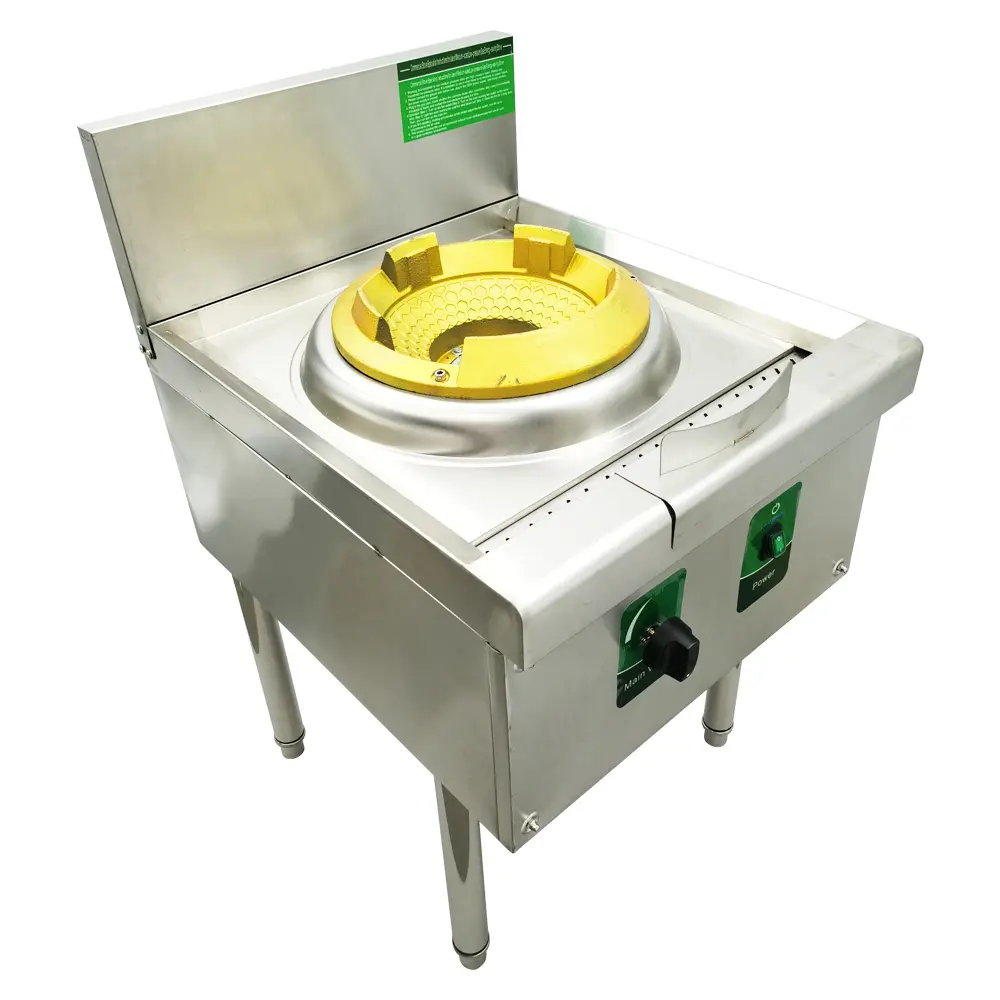 YOKOMA 110V 12.2" LPG and Natural Gas Chamber Burner Infrared Flame High Fire Stove