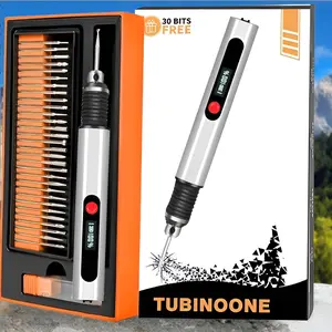 Custom Engraving Pen - Includes 30 Diamond Drill Bits (Ideal for Personalized Gifts & Practice Canvases); User-Friendly USB-C Fast Charger; 3 Speed Modes (8000-21000 RPM).