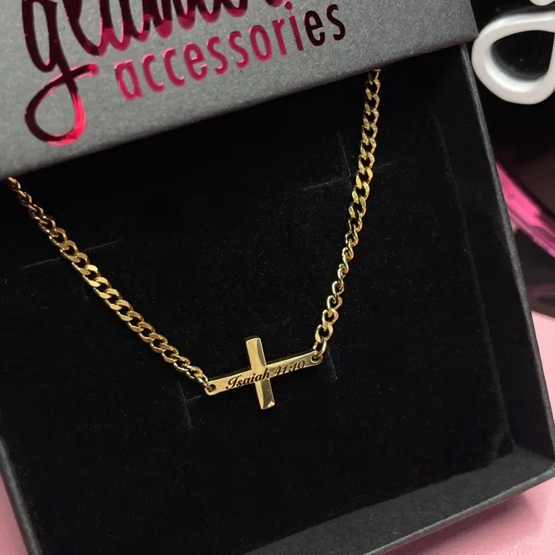 Personalized Cross bracelet