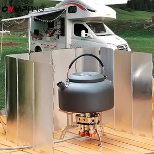Car  Foldable Wind Protector Outdoor Gas Stove Windshield Foldable Gas Heater Camping Burner Survival Accessoreis Camper Supplie