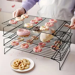 Foldable Cooling Rack - 1/2/3 Counts Baking Cooling Tray, Kitchen Baking Utensils Accessories Tools, Perfect for Baking Enthusiasts