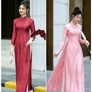 Vietnamese Ao Dai NT1 For Women ( Vietnamese Size)/ Áo Dài Cách Tân Truyền Thống Việt Nam/ Girl Ao Dai / Luna Ao Dai