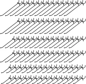 120 Pack Black Pegboard Hooks, 4/6/8 Inch Peg Board Shelving Hooks Accessories, Peg Board Tool Hangers Fit for 1/8 and 1/4" Pegboard Hanging Tools for Garage, Craft Room, Kitchen, Store