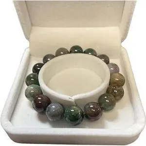 Natural stone bracelet 12mm (0.47") Bead 7-8.5Inch beaded bracelets comewith box