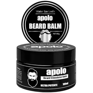 Apolo Ultra Potente Beard Balm for Men - Stimulating Beard Growth Formula - 100ml - Water Ice Levin