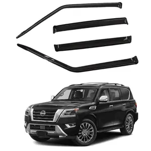 4pcs Out-Channel Window Visor for 2017-2023 Nissan Armada WeatherShield/Rain Visor