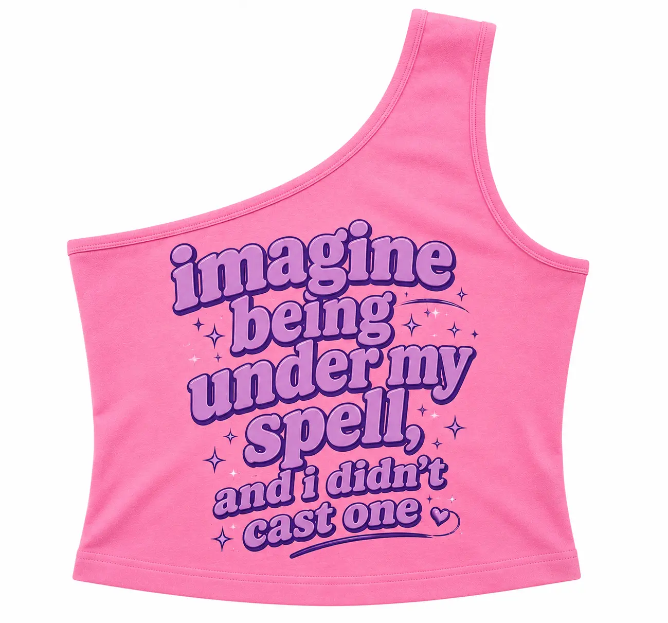 Imagine Being Under My Spell, And I Didn’t Cast One One-Shoulder Tank