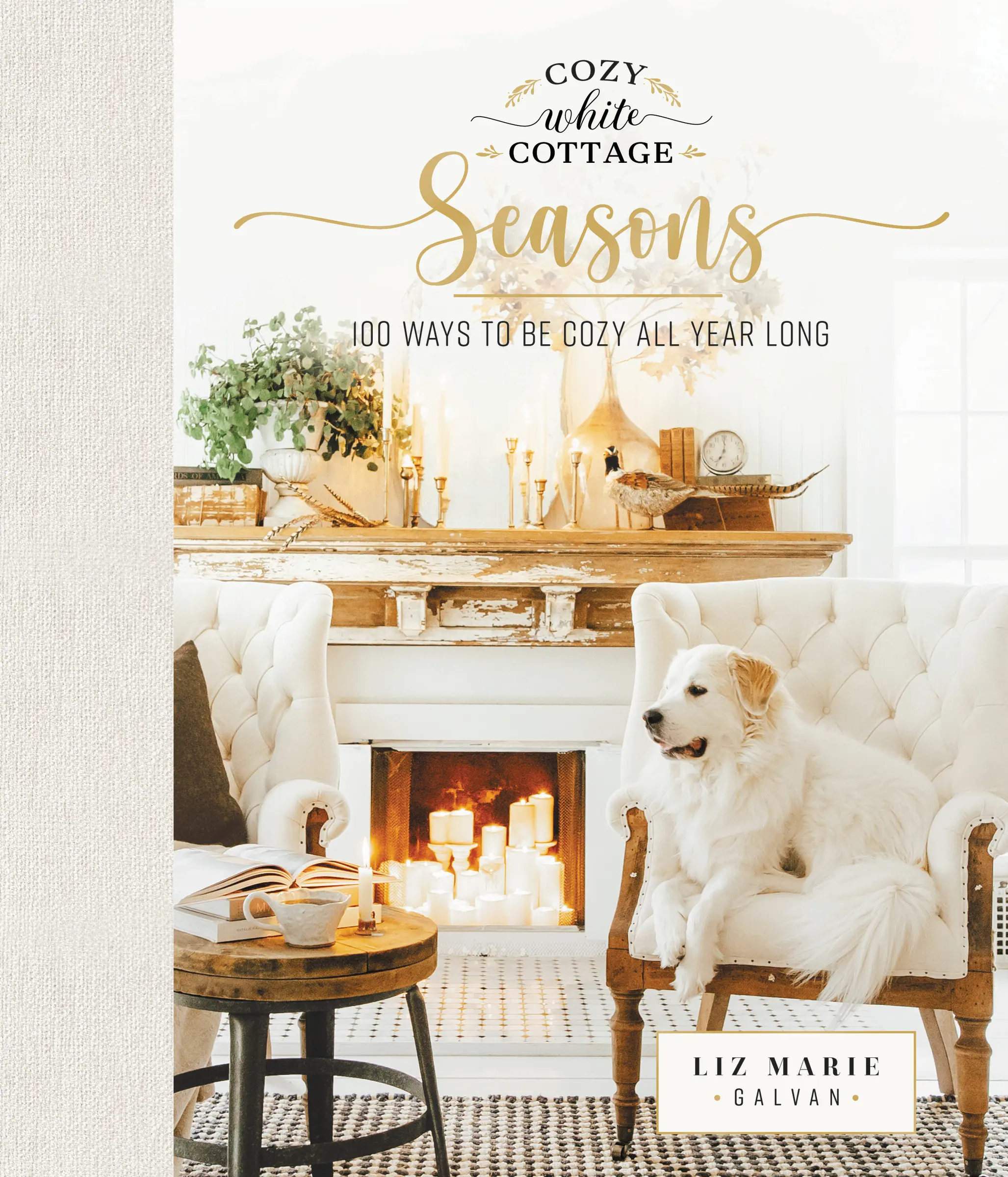 Cozy White Cottage Seasons: 100 Ways to Be Cozy All Year Long (Cozy White Cottage) by Liz Marie Galvan [Hardback Book]