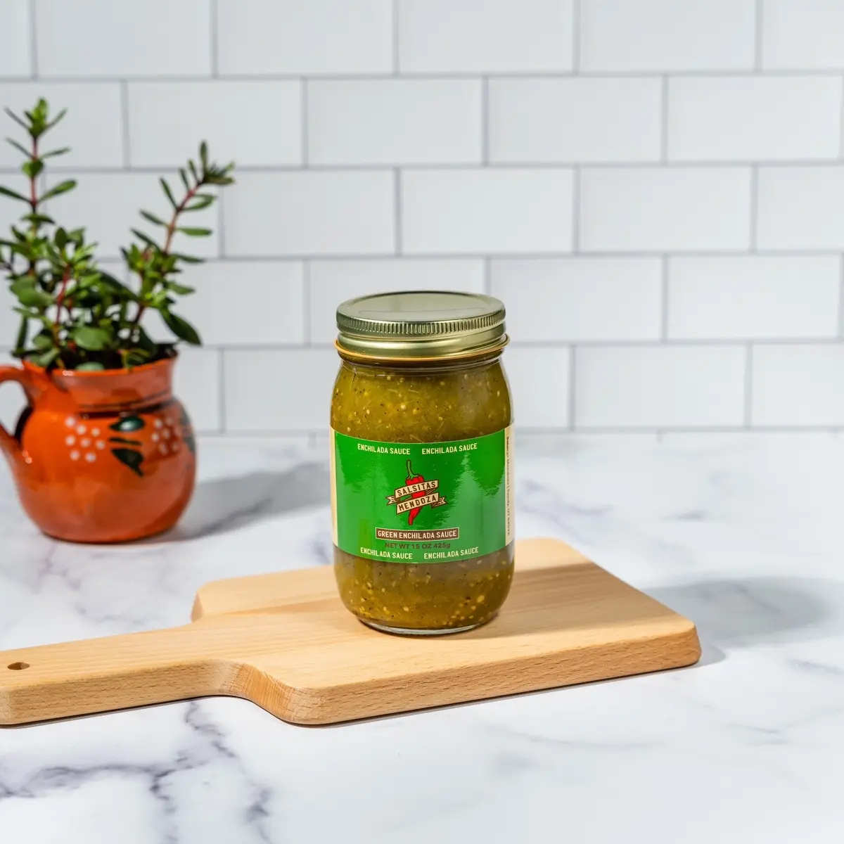 Green enchilada sauce Natural Sugar Free Dairy Free Low Sugar Bottle Low Fat