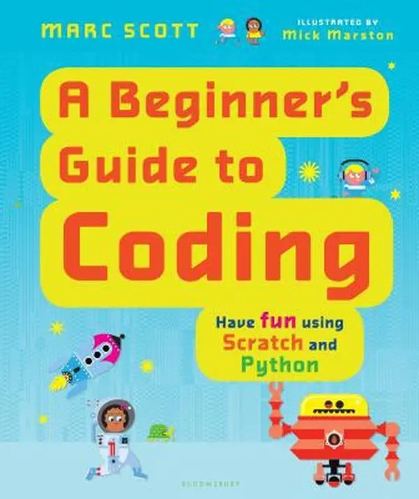Used Learning Book - A Beginner's Guide to Coding (Hardcover) by Marc Scott, Step-by-Step Teaching Tool for Young Learners, Used Copies (English)