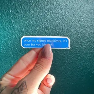 Once my signet manifests text sticker