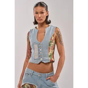 GUESS WHO STRIPE DENIM BUTTON DOWN