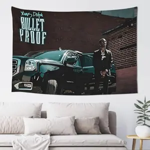 Young Music And Dolph Tapestry Aesthetic Vintage Wall Hanging Tapestries Print Home Decor Tapestry