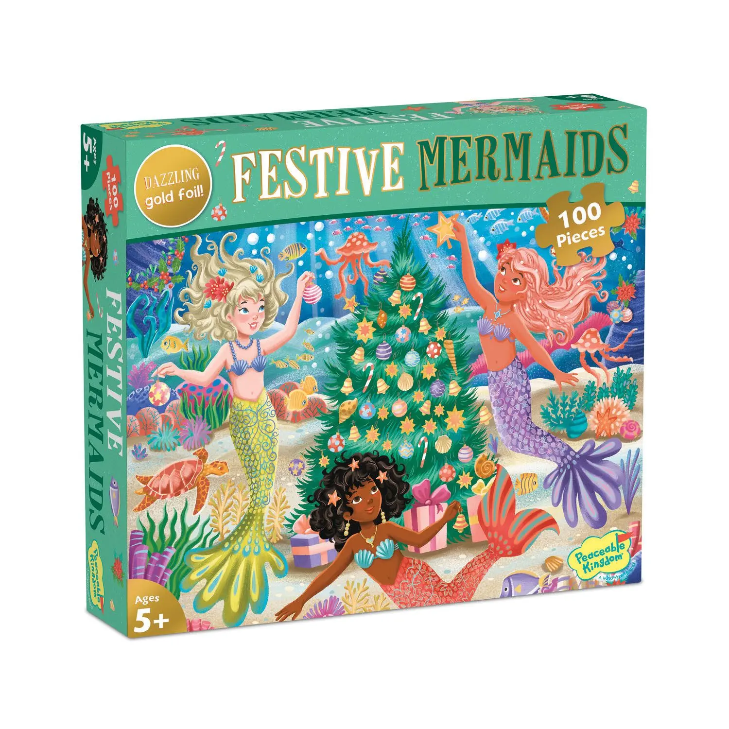 Holiday Mermaids 100 Piece Puzzle