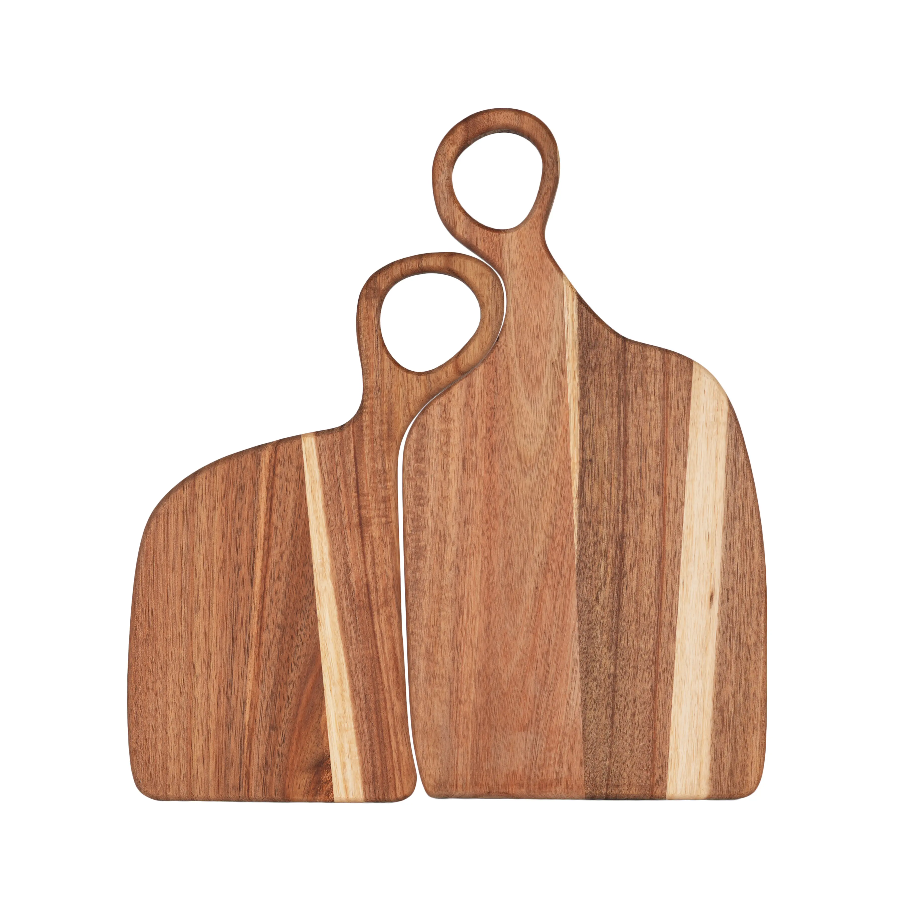 Wood Couple Cutting Board Set (1-Pair) - Creative Wooden Chopping Boards, Ideal Gifts for Wife/Husband, Perfect for Anniversary/Wedding, Multi-Use Charcuterie & Decorative Kitchenware