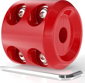 Rubber Winch Stopper for  Hook, Rubber Rope Line Saver for ATV UTV SUV Winches, with Allen Wrench (Red)