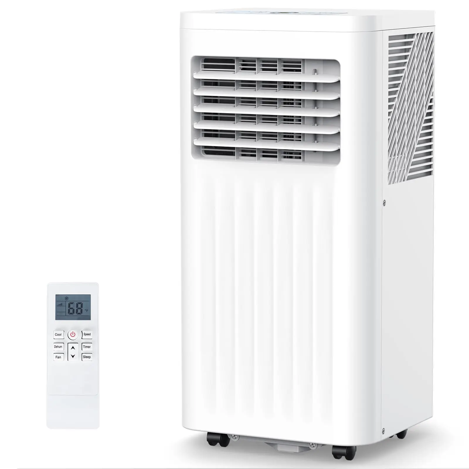 COWSAR 8,000 BTU Portable Air Conditioners with Remote, Portable AC Unit Cools Up to 350 Sq.ft, Built-in Cool, Dehumidifier, Fan Modes, Room Air Condi