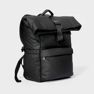 Open Story Quilted Backpack, Back-to-School Ready, Water-Resistant Puffer Design, 15"-Laptop Cover Fit, 16" Capacity (School & Office Use)