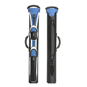 2Butts 2Shafts Carryable Large-Headed Billiard Cue Bag with Adjustable Shoulder Strap