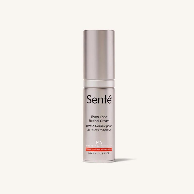 Senté Even Tone Retinol Cream 1.0 oz with Pure Retinol and HSA - Efficiently Improves Skin Tone, Texture, and Dark Spots - Hydrating
