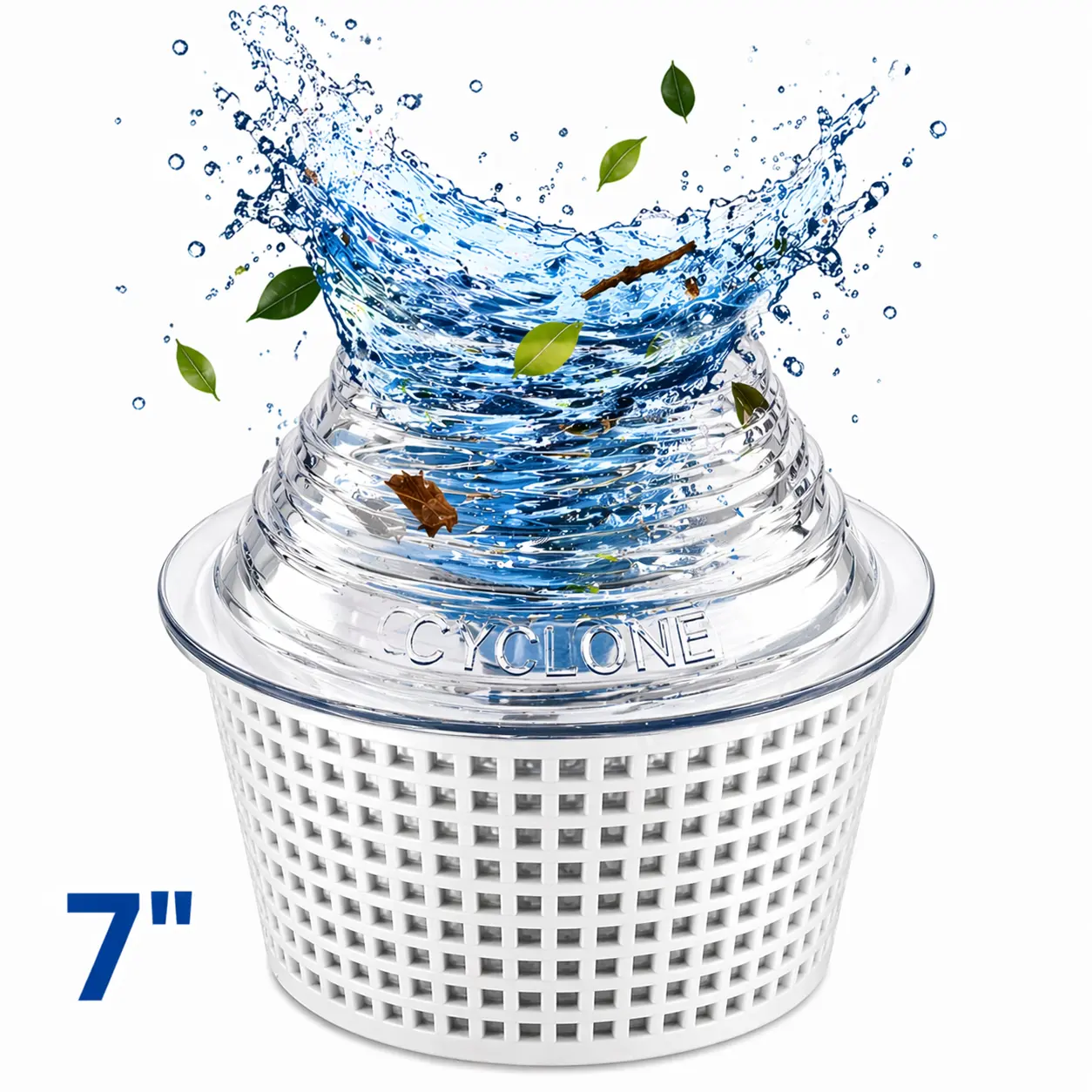 7" Cyclone - Turbo Charges Pool Skimmer Water Flow