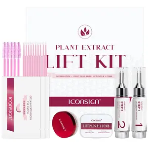 Eyelash Perm & Lift Kit, 1 Box Long-lasting Plant-based Keratin Eyebrow and Eyelash Perm Kit, Professional Makeup Tools for Salon & Home Use, Cosmetic, Brow Lamination Gel