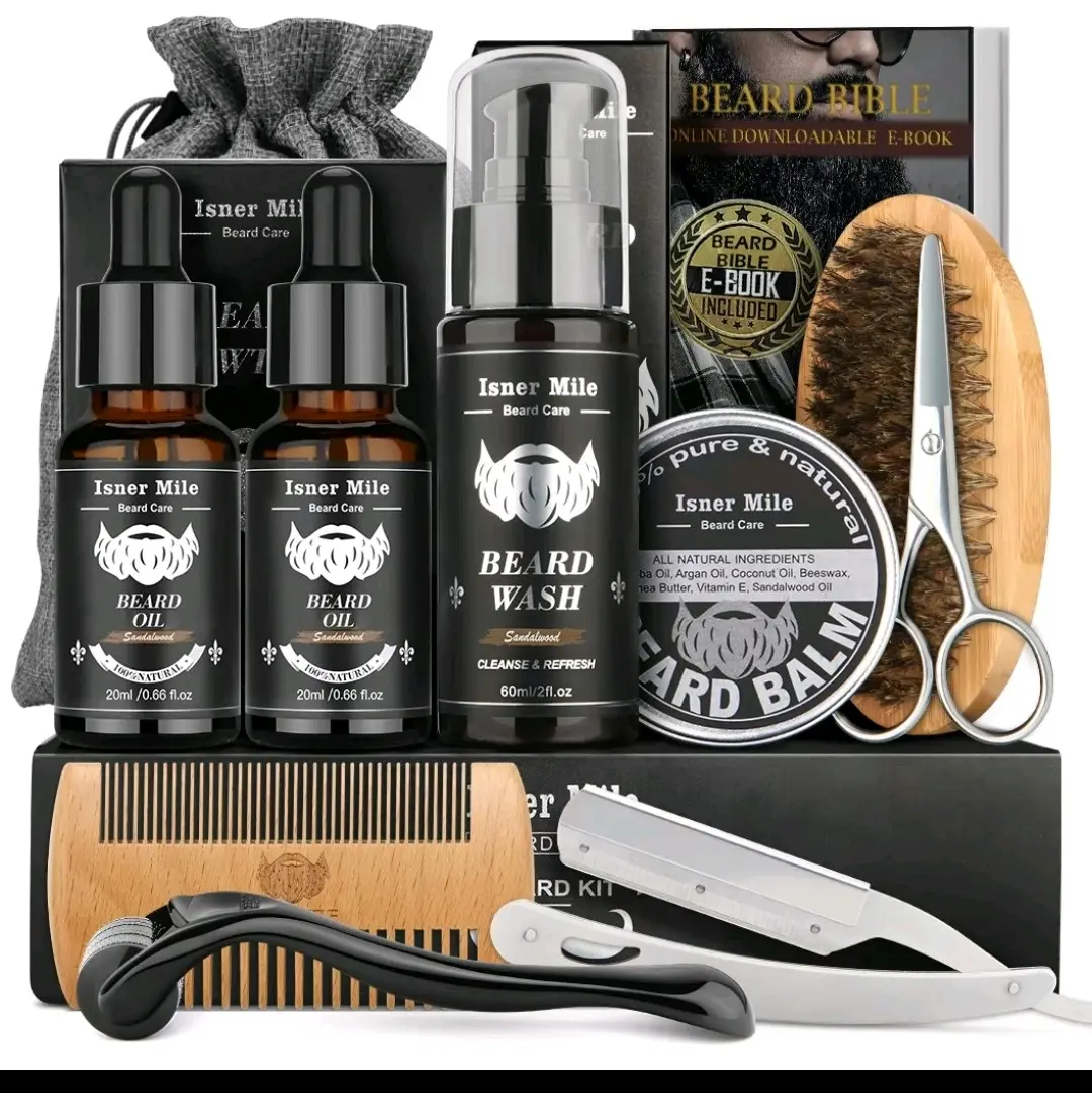 Beard kit for men, Beard grow kit, Beard care kit, Gift,