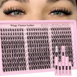Muse Lash Clusters Kit Wispy Natural DIY Extension 10-16mm for Clean Makeup Daily Flawless Look Lightweight Beginner Friendly Eyelash Eyelashes