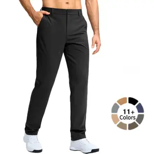 Men’s golf pants, elastic straight-leg casual work pants; men’s lightweight quick-drying regular pants with four pockets (available in 30, 32, or 34 inches); men’s business travel outdoor apparel — GARMENTARY
