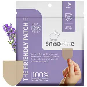 The Friendly Patch Melatonin Snooze Sleep Patch - 28 Patches, Sleep Aid Valerian Root, Magnesium