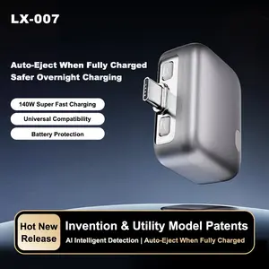 Auto-Disconnect Type-C Charger, Safe Charging for All Brands, Automatic Plug-Out When Full, Ideal for Phones & Devices
