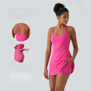 Soft Velvet Backless Sports Dress - Lightweight and Comfortable, Spring Dress, Women's Dance Dress#Swimming Week