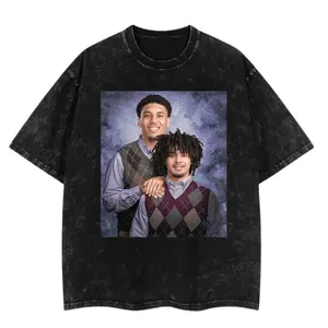 Yaxel Lendeborg And Elliot Cadeau Step Brother T-Shirt, Unisex Cream Cotton, Graphic Tee, Unisex Fashion, Full Color, Full Size, For Men, For Women