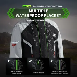 Unisex Raincoat Set, Waterproof Rain Suit, Waterproof Rainproof Windproof Warm, Ideal for Rainy Day, Camping Hiking Travel Outdoor Activities, Easy On/off Daily Wear