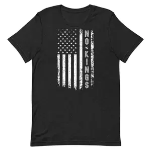 No Kings Bold Patriotic Vintage 4th of July T-Shirt 2025 Edition