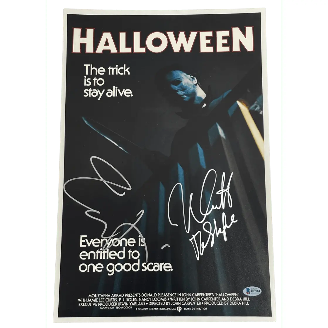 Jamie Lee Curtis & Nick Castle Authentic Autographed 12x18 Photo Poster