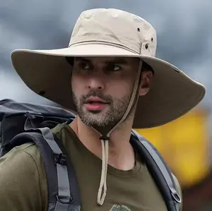 Cowboy Big brimmed Drawstring Fishing Hat for Women,Summer Sunshade, Sun Protection, Travel, Sports, Fashion,Outdoor Fishing Hat for Men