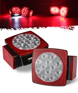 Partsam LED Side Marker Running Light Lamp for Trailers Trucks