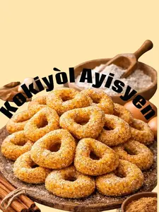 Kokiyòl Haitian Donuts 1 Pack 10 Pieces Authentically Flavored with Flour Sugar Cinnamon & Banana Sweet Snacks for Dessert