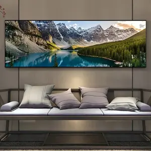 1pc Canvas paintings, lake forest and mountain scenery paintings, stunning mural decorations in the living room and bedroom, wall decoration posters, frameless home hanging paintings