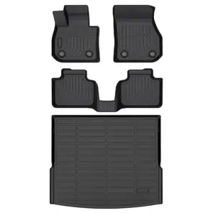 KELCSEECS BMW X1 2016-2022 Floor Mats & Cargo Liners, All Weather Protection TPE Duty Non-Slip Custom Automotive, Front & Rear Row & Trunk Mats, Accessories, Waterproof, Easy to Clean, Eco-friendly Material, Safe and Durable, Perfect Fit,TPE Carmats
