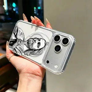 Classical Marble Statue Art Phone Case， Retro Black and White Sketch Style for iPhone 17 16 15 14 13 12 11 Plus Pro Max Gift.