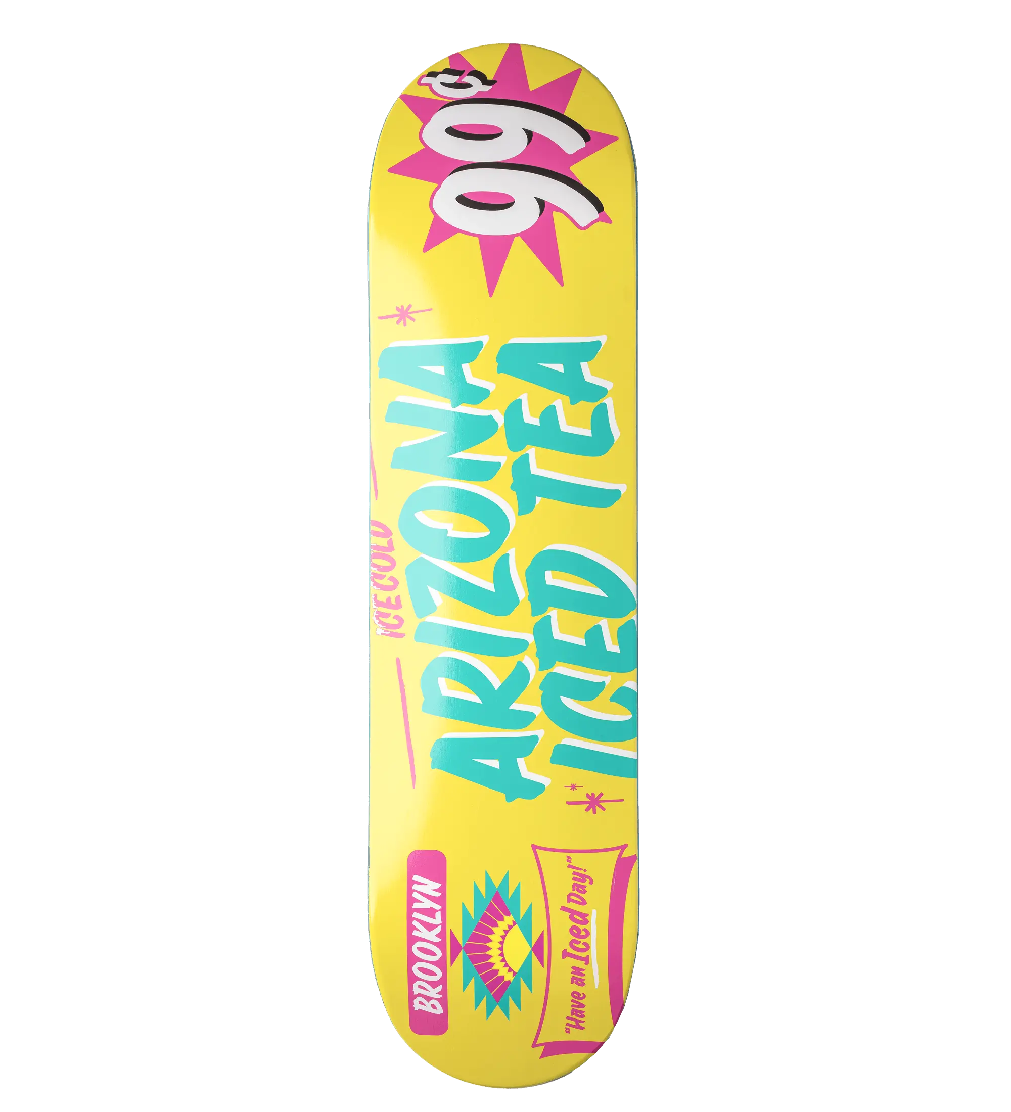 Yellow & Pink Bodega Skateboard Deck