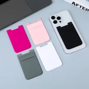 12-Pack Silicone Phone Wallets Adhesive Card Holders in Multiple Colors for Easy Access and Organization