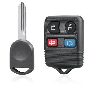 4 Button Remote Keyless Entry + Transponder Key H92/H84 PT SA Chip 4D63 40 Bit Replacement for Ford / Lincoln / Mercury 2000 - 2014 FCC ID: CWTWB1U311, CWTWB1U322