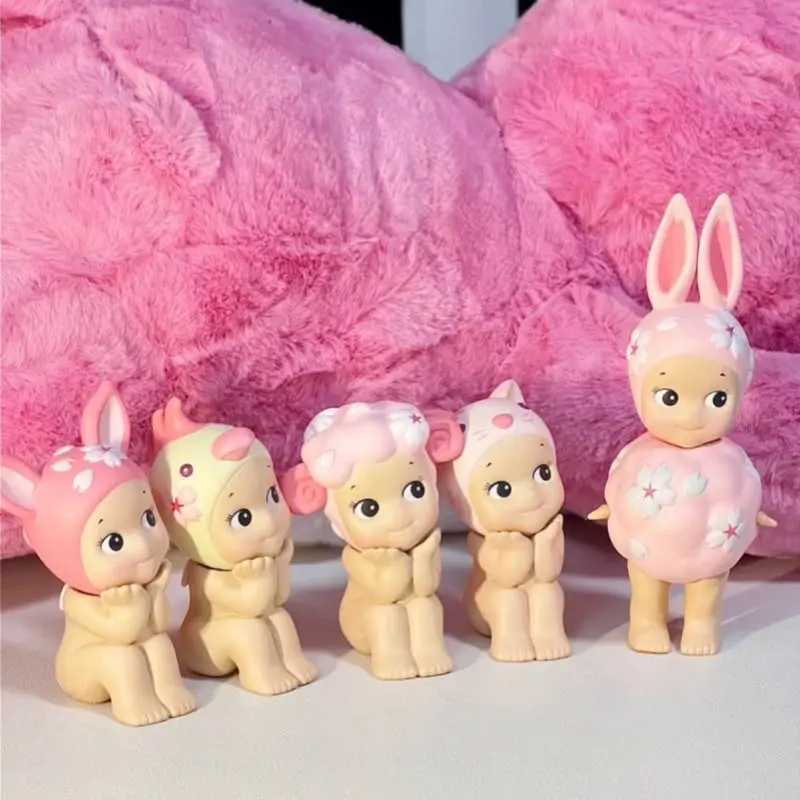 Cherry Blossom Series - Hanami Edition Blind Box Mini Figure – Kawaii Collectible Doll for Laptop, Phone & Desk Decor, Cute Surprise Gift