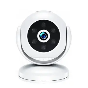Mini HD Night Vision Smart Security Camera - Wi-Fi, Motion Sensor, 2-Way Audio, 24-Hour Uninterrupted Monitoring, Built-In High-Sensitivity Audio Recording, Local SD Card Storage, Mobile App Control, Phone-Compatible for Home Safety